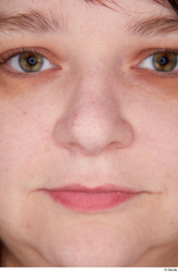 Nose Woman White Casual Overweight Street photo references